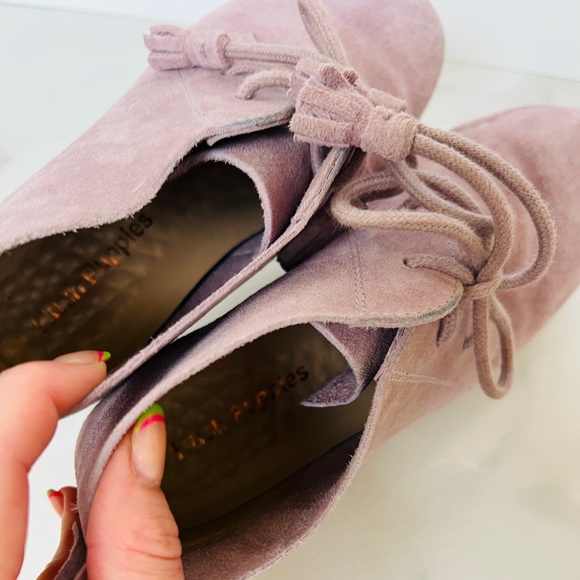 Hush Puppies Lavender Suede Moyen Boots Size 5.5 - Picture 6 of 7